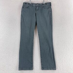 Pilcro and the Letterpress‎ Green Low-Rise Straight Jeans Womens Casual Size 26